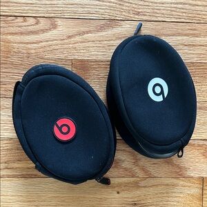Beats Black and Red Earbud Cases